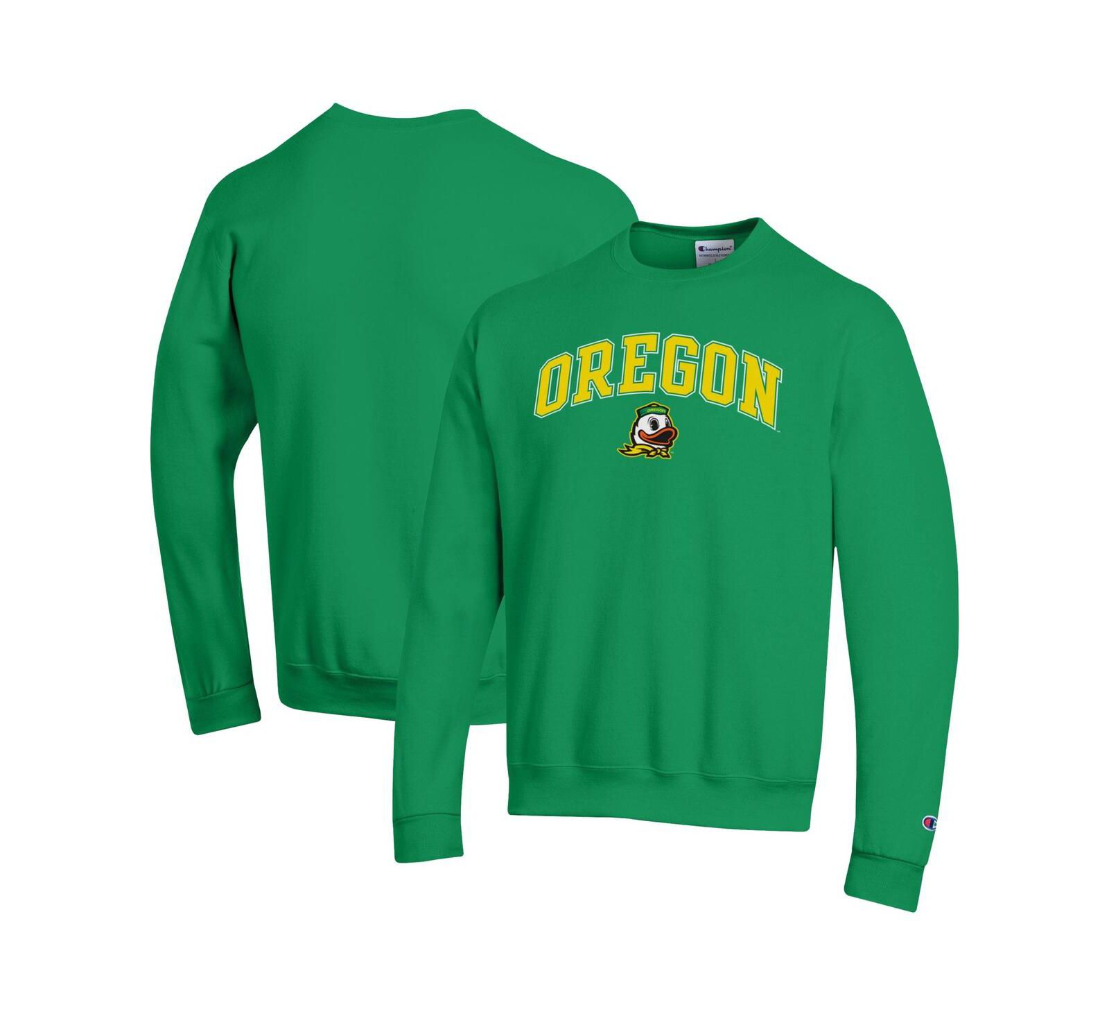Мужской свитшот Champion Green Oregon Ducks Arch Over Logo