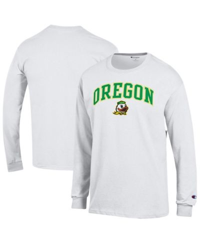 Мужская футболка Champion Oregon Ducks с логотипом, белая, с длинным рукавом