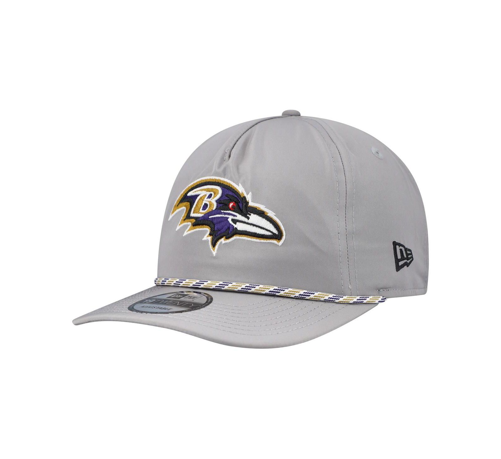 Мужская кепка New Era Gray Baltimore Ravens Rope 19TWENTY Hat
