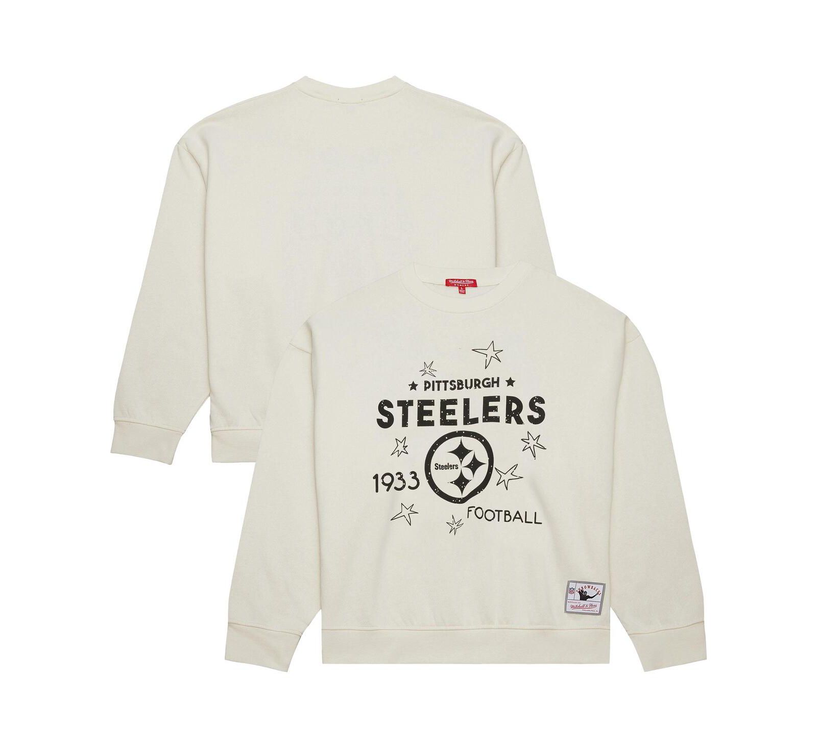 Женская толстовка Fanatics Plus Size Cream Pittsburgh Steelers Shooting Star Sweatshirt