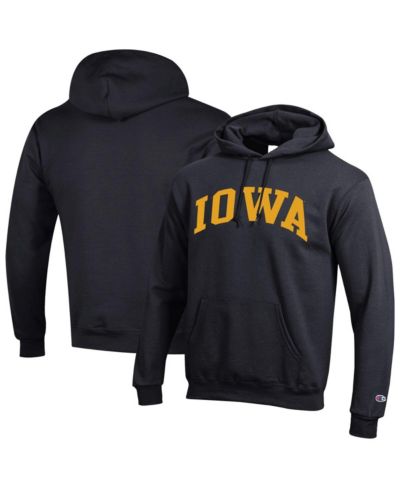 Champion Мужское черное худи с логотипом Iowa Hawkeyes
