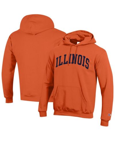 Мужское худи Champion Illinois Fighting Illini Basic Arch Fleece Pullover