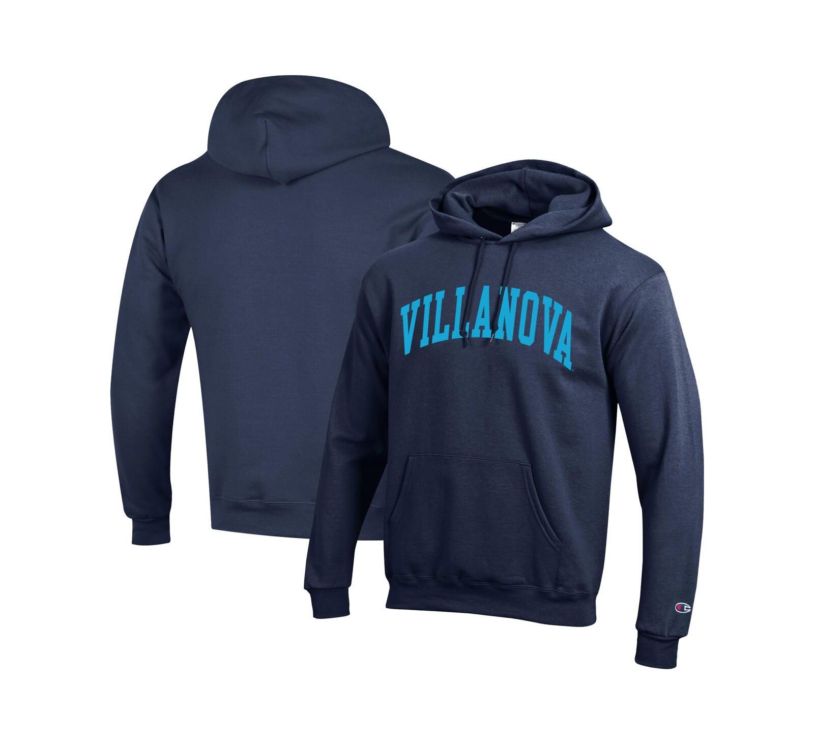 Champion Мужское худи Champion Basic Arch Fleece Pullover Navy Villanova Wildcats