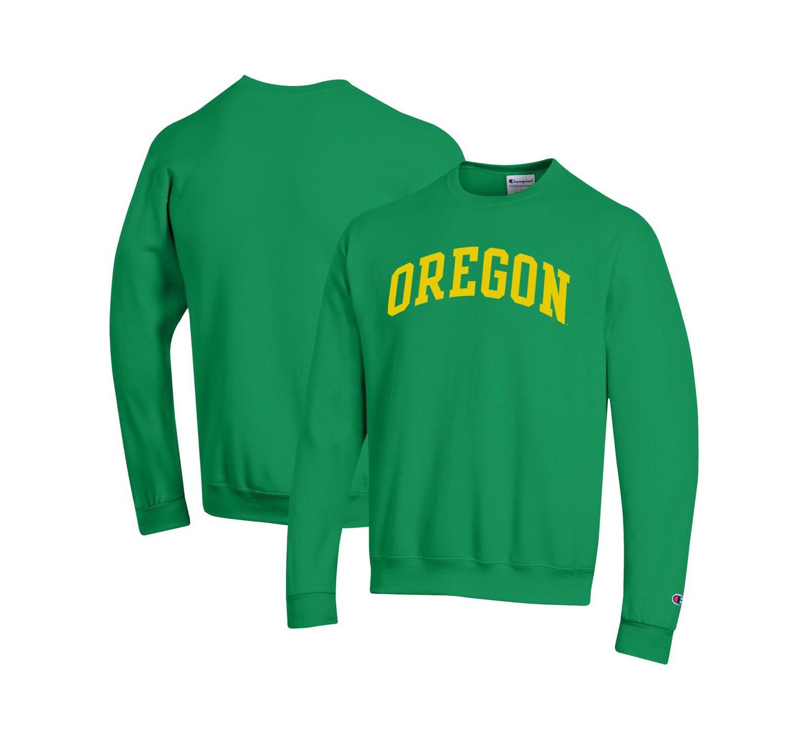 Мужская толстовка Champion Green Oregon Ducks Basic Arch Fleece Pullover