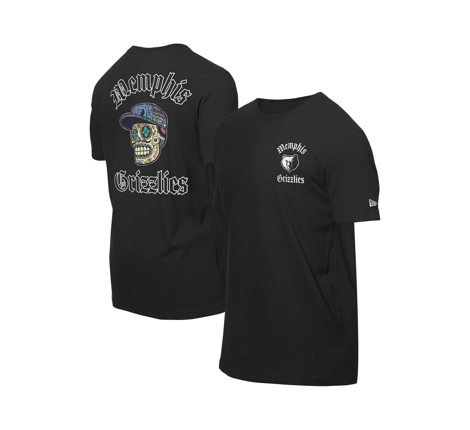 New Era Men's Black Memphis Grizzlies Sugar Skulls T-Shirt