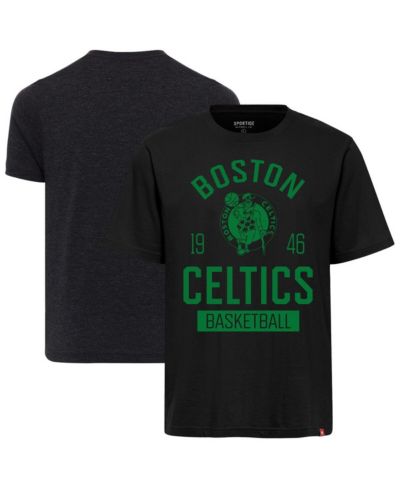 Мужская и женская футболка Sportiqe Black Boston Celtics Duke Premium