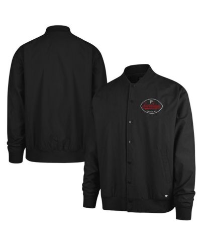 '47 Brand мужская бомбер-куртка Black Atlanta Falcons Sundays Euro Step Twill Full-Button