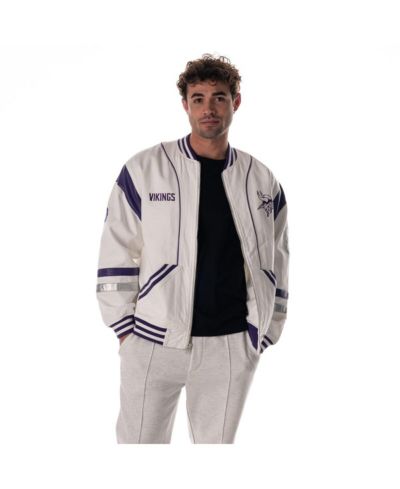 The Wild Collective Мужская и женская оверсайз куртка Minnesota Vikings Retro Full-Zip