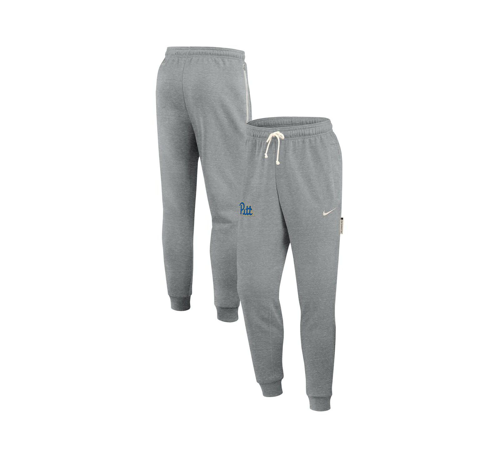 Nike Men's Heather Gray Pitt Panthers 2025 Sideline Standard Issue Dri-FIT Taper Sweatpants