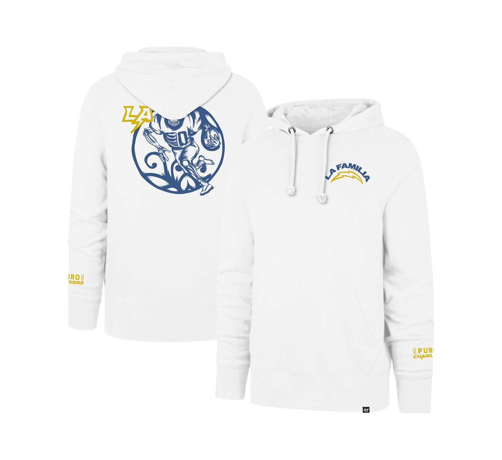 Мужское белое худи '47 Brand Los Angeles Chargers La Familia Headline
