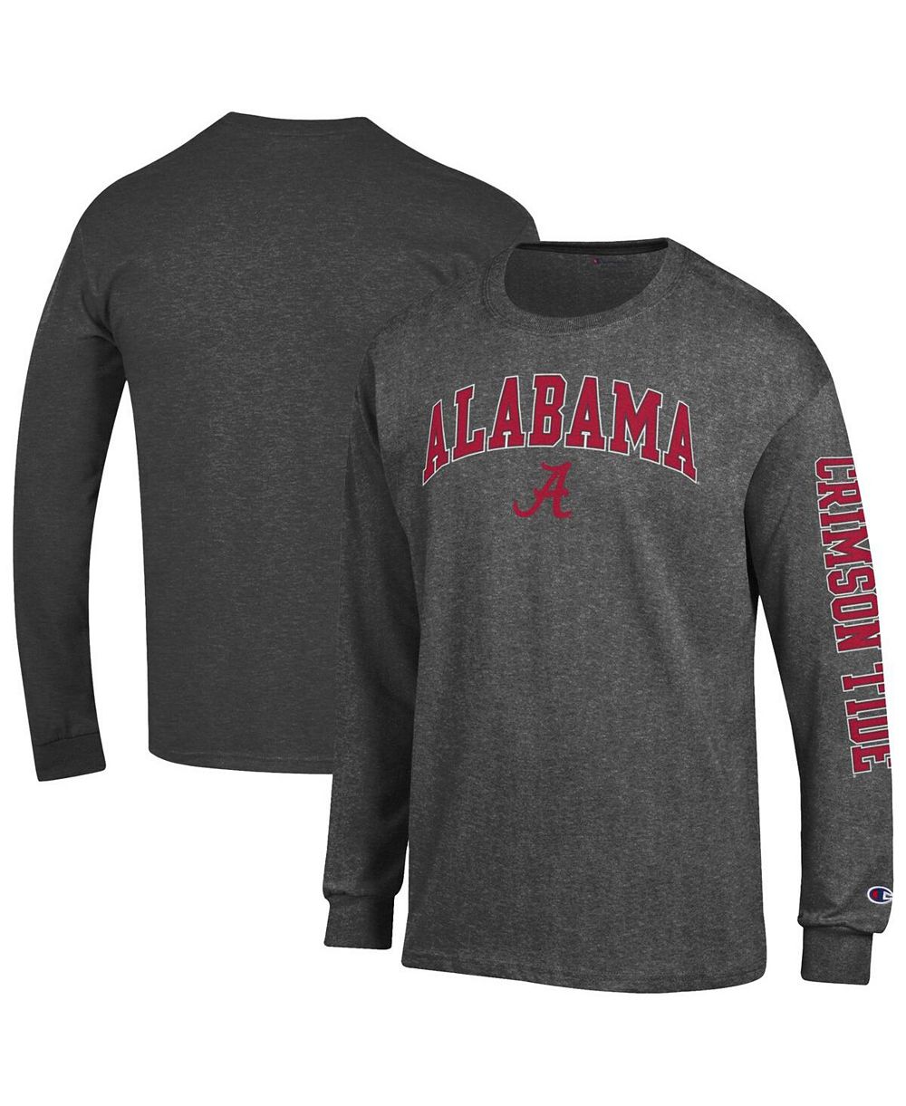 Champion Men's Crimson Alabama Crimson Tide Arch Over Logo 2-Hit Long Sleeve T-Shirt