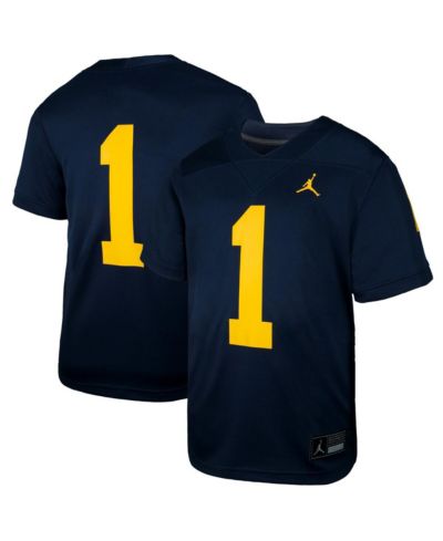 Jordan Preschool 1 Navy Michigan Wolverines Untouchable Replica Game Jersey
