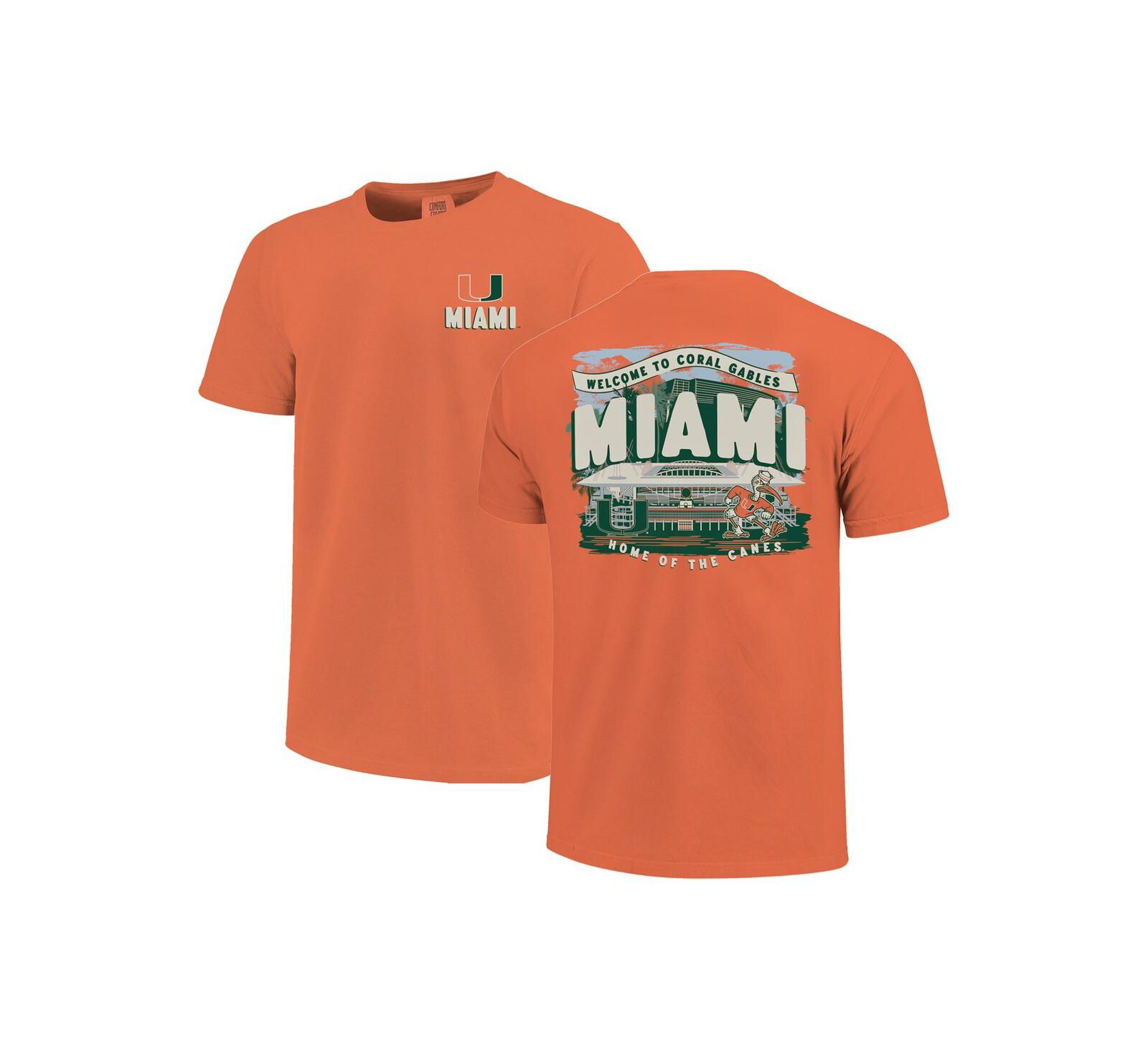 Image One Мужская оранжевая футболка Miami Hurricanes Hyper Local