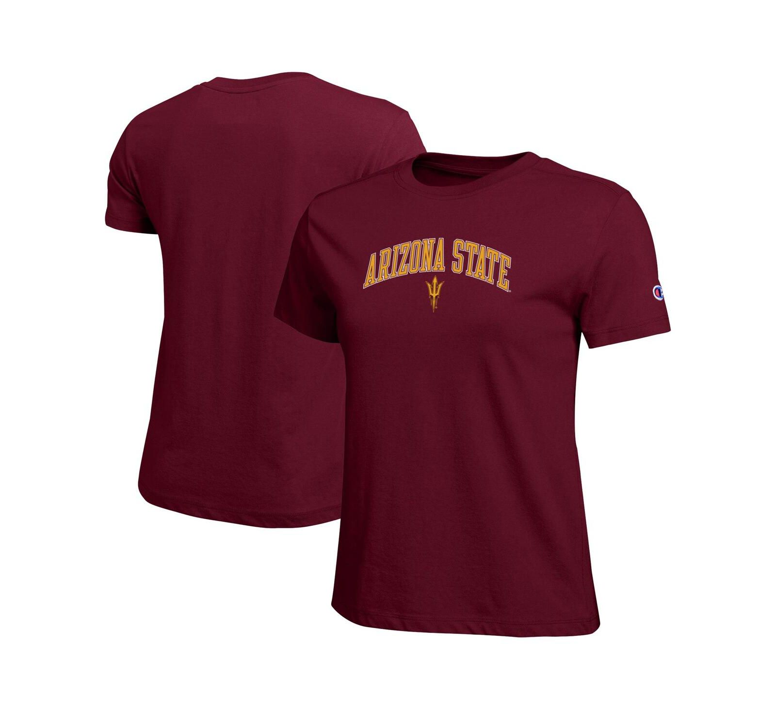 Champion Women's Maroon Arizona State Sun Devils Arched Over Logo T-Shirt