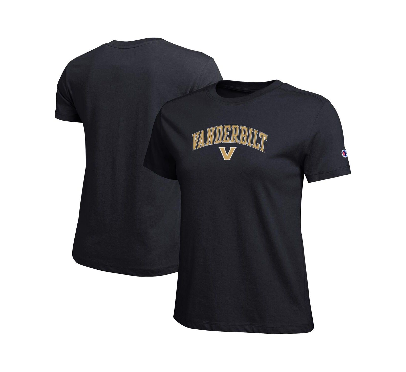 Champion Women's Black Vanderbilt Commodores Arched Over Logo T-Shirt