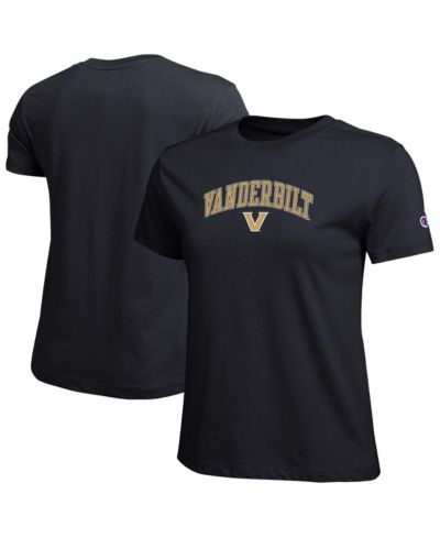 Champion Women's Black Vanderbilt Commodores Arched Over Logo T-Shirt