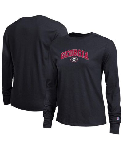 Champion Women's Black Georgia Bulldogs Arch Over Logo Long Sleeve T-Shirt