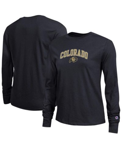 Champion Women's Black Colorado Buffaloes Arch Over Logo Long Sleeve T-Shirt