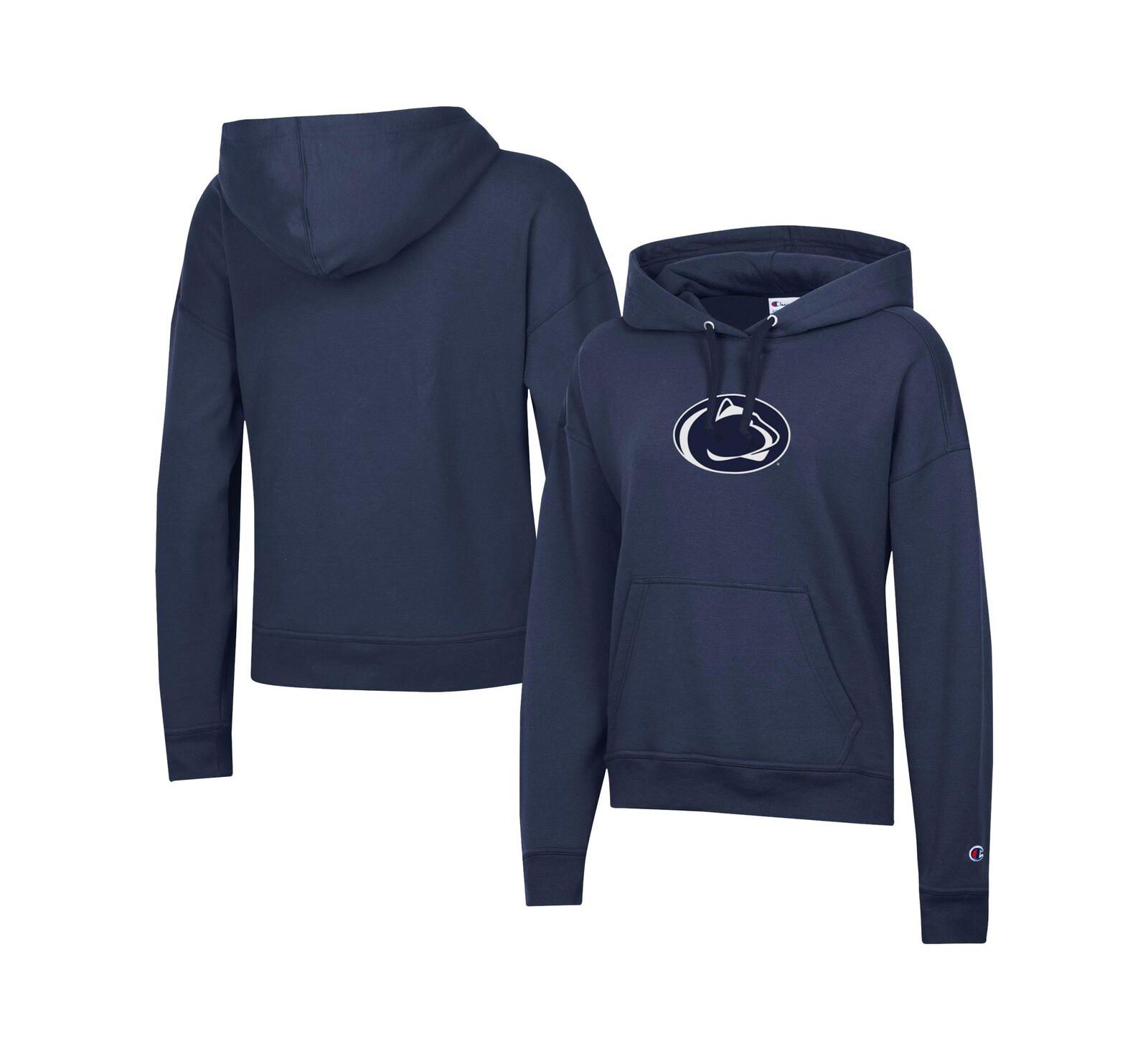Худи Champion Women's Navy Penn State Nittany Lions Power Blend Fleece