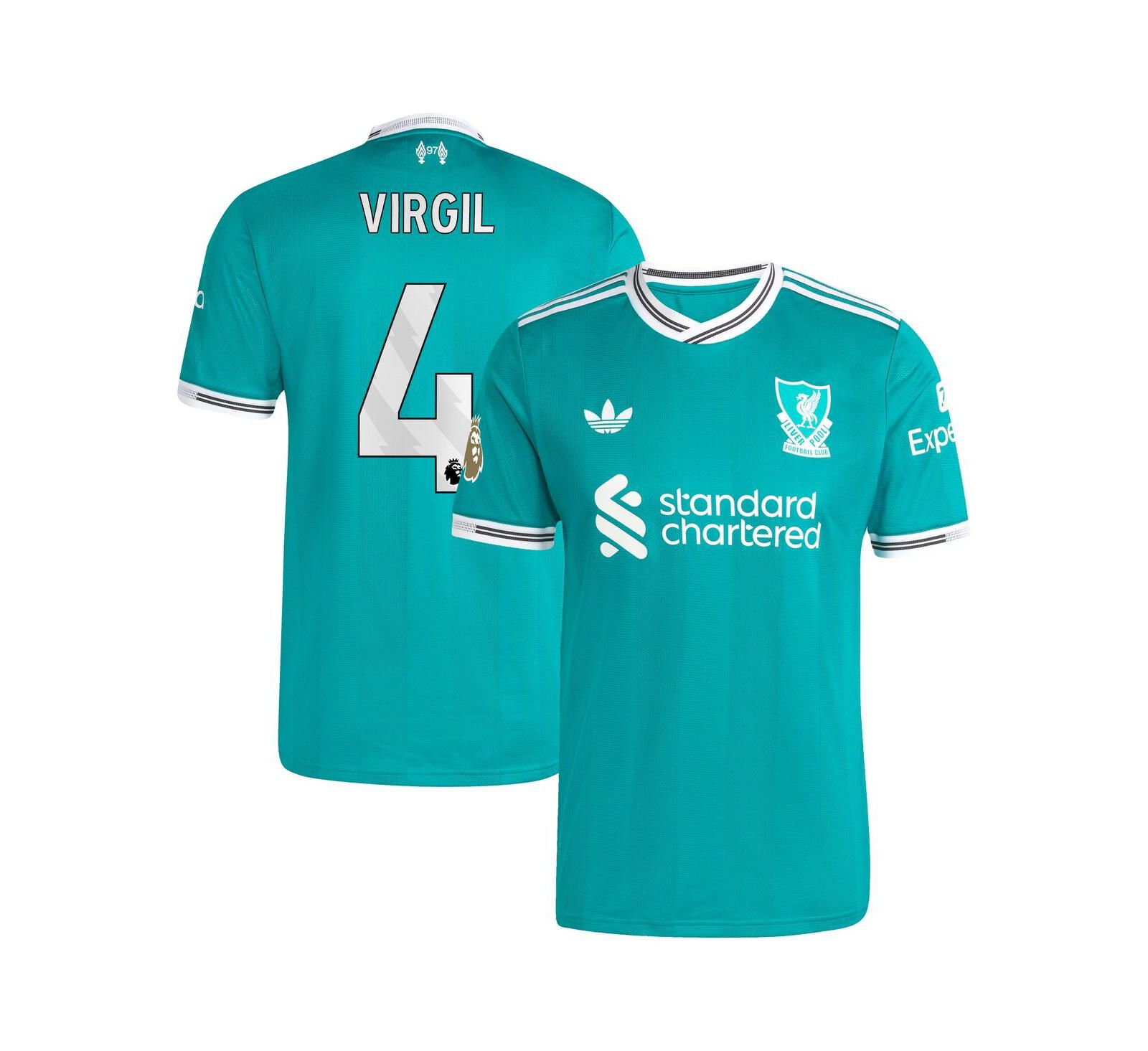 Adidas Men's Virgil van Dijk Green Liverpool 2025/26 Third Authentic Player Jersey