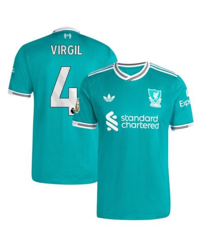 Adidas Мужская игровая джерси Virgil van Dijk Liverpool 2025/26 Third Authentic