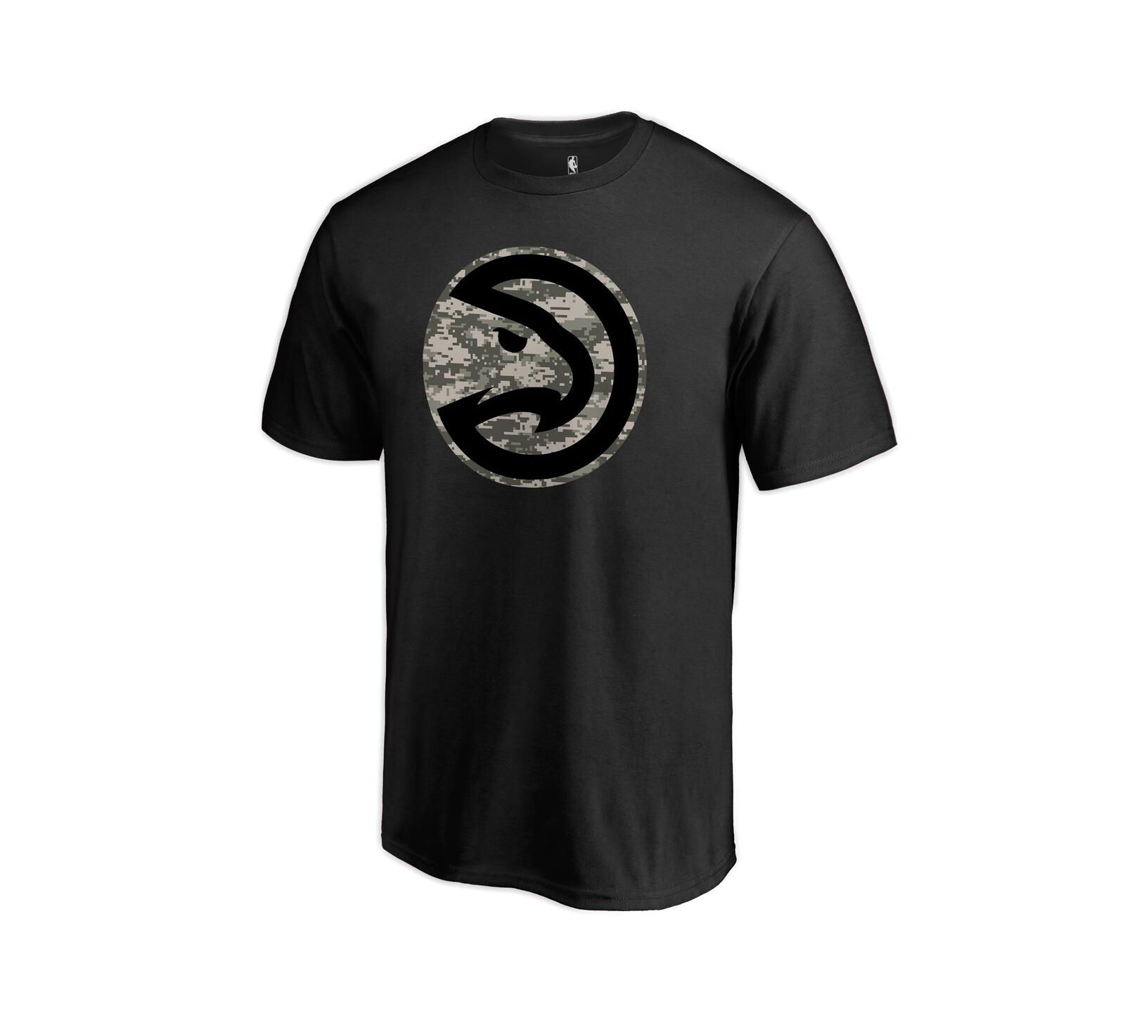 Мужская футболка Fanatics Mto Label Black Atlanta Hawks Cloak Camo
