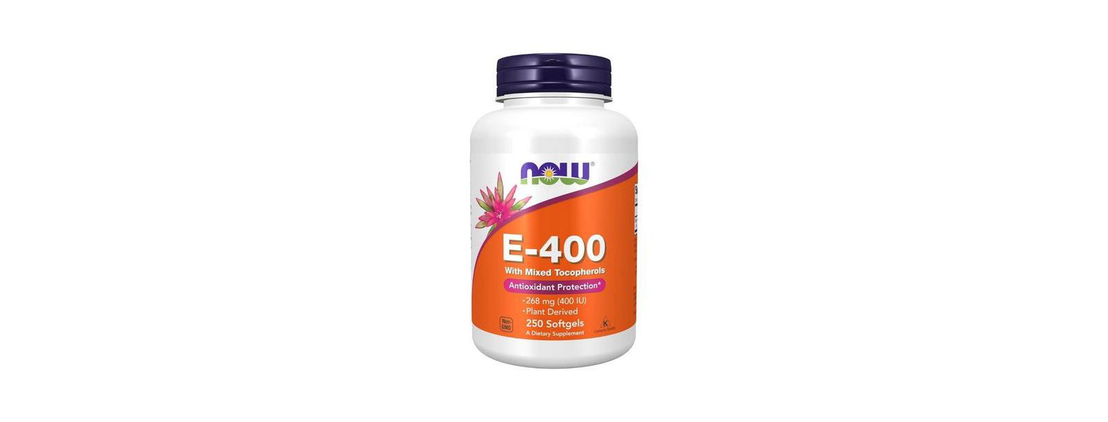 NOW Foods витамин E-400 с смешанными токоферолами, 250 мягких капсул