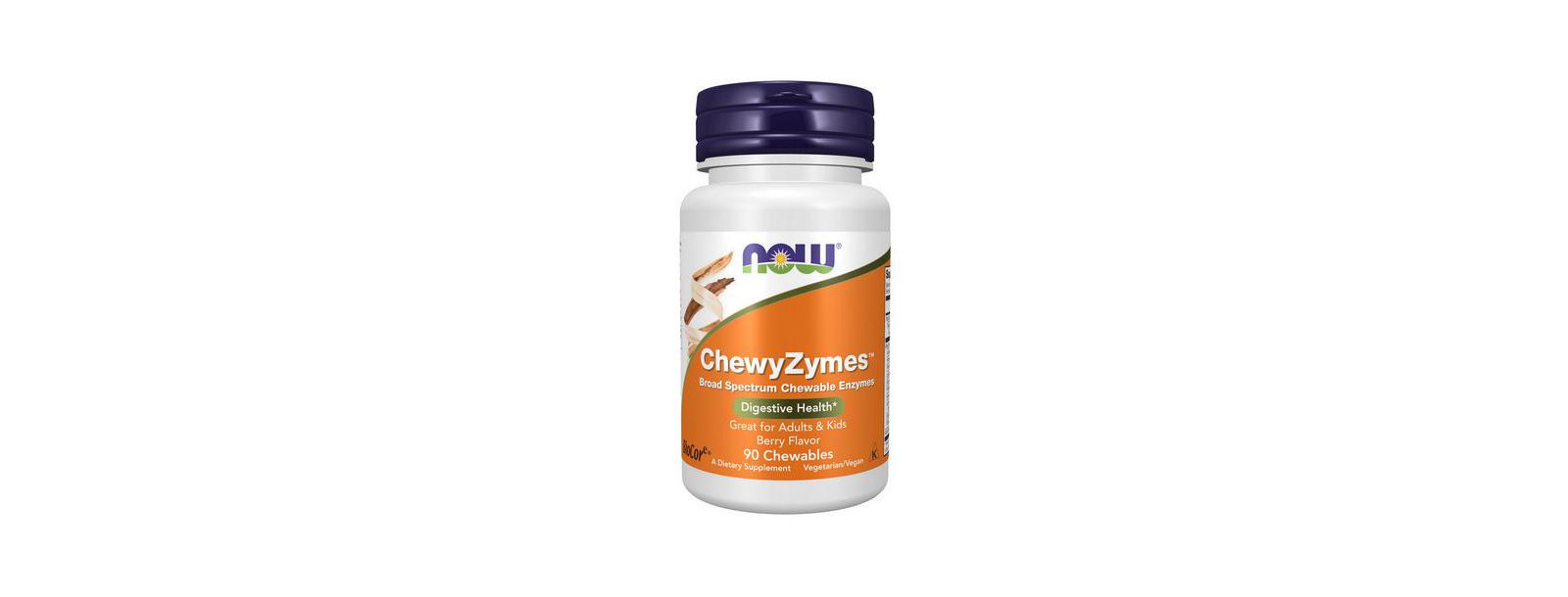 Жевательные таблетки NOW Foods Chewyzymes, 90 шт