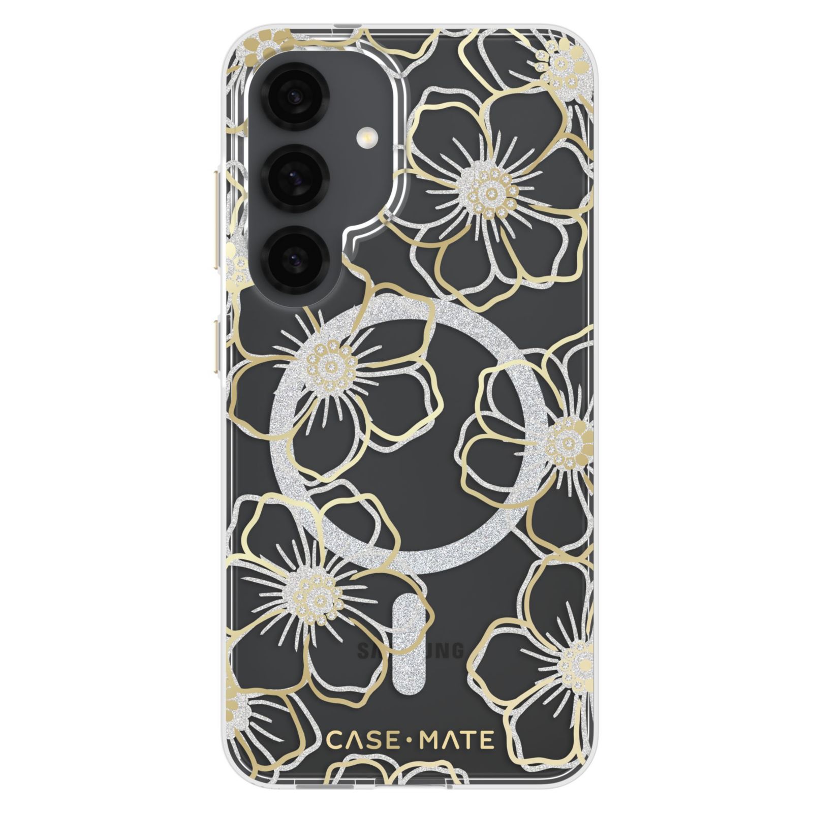 Case-Mate чехол с цветочными драгоценностями и магнитом для Samsung Galaxy S 2025 Small