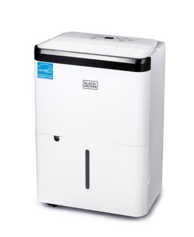 BLACK+DECKER 1000 Sq. Ft. Dehumidifier for Home, Bedroom and Basement, Up To 9 Pints Per Day, ENERGY STAR Certified, 3.3-Pint Bucket, White