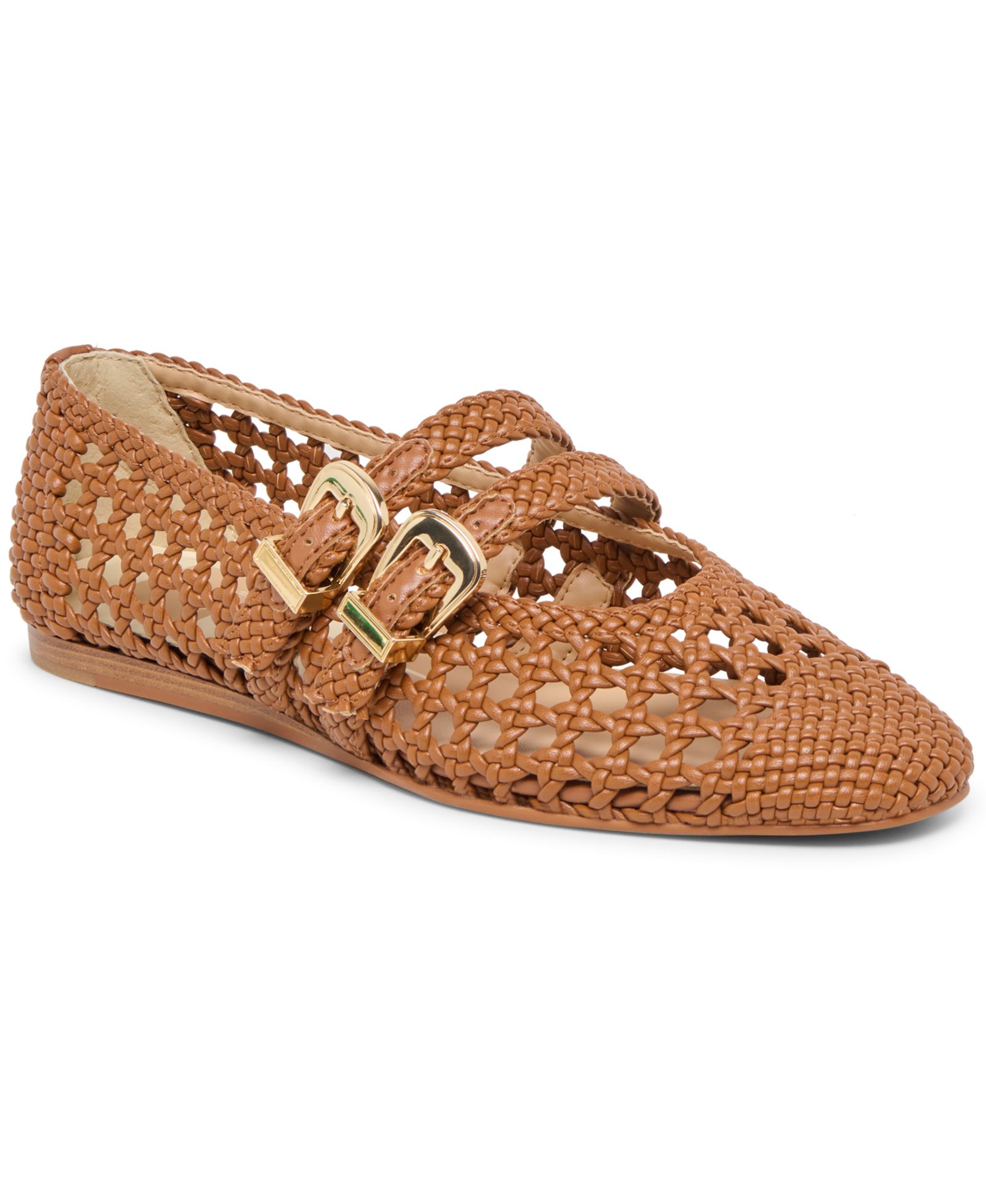 Dolce Vita Women's Baylee Woven Double Strap Mary Jane Flats