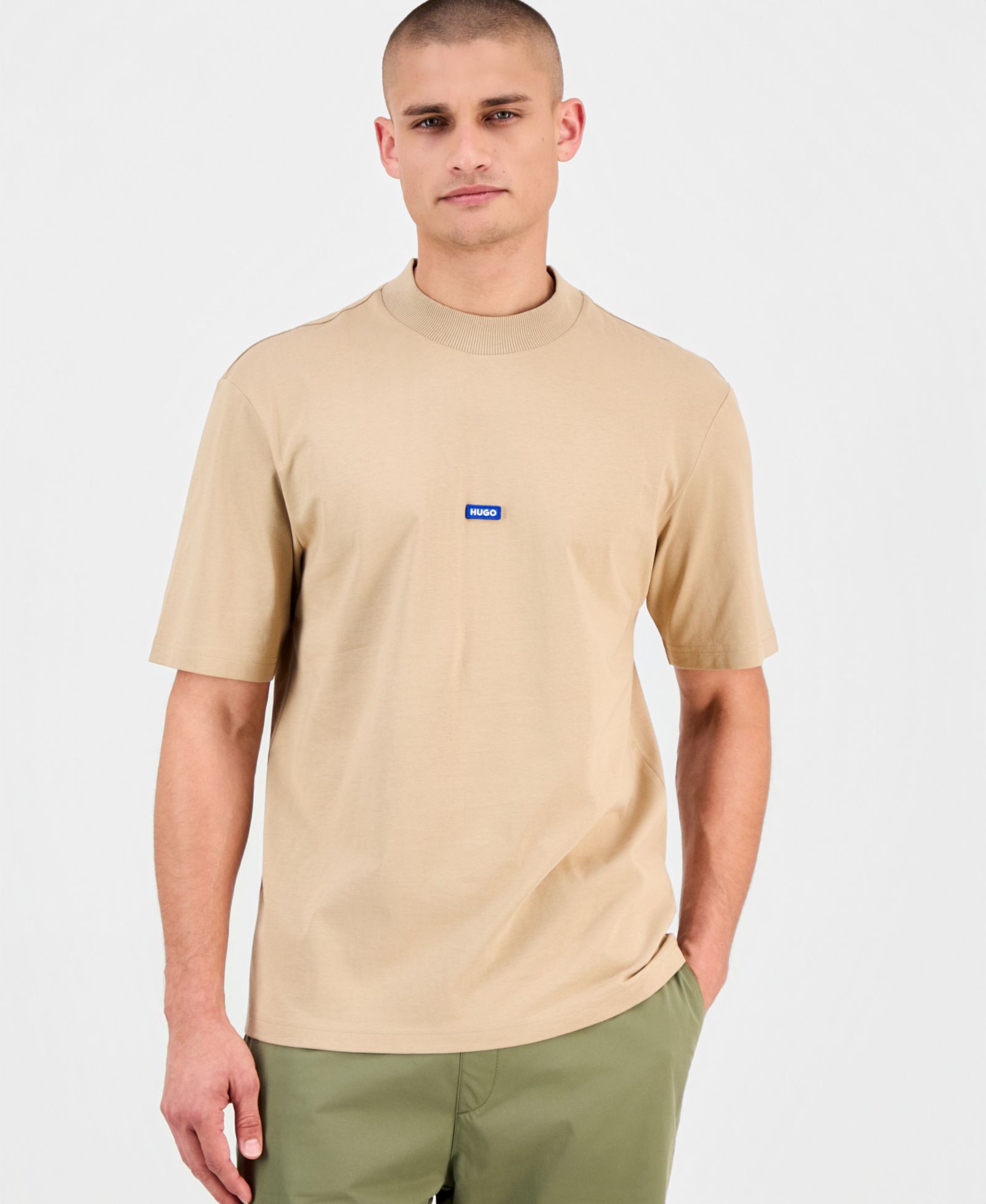 Hugo by Hugo Boss Men's Nieros Short-Sleeve Logo Crewneck T-Shirt