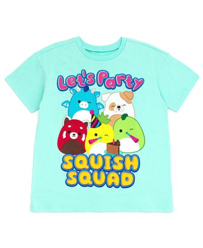 Squishmallows Футболка с опущенным плечом для девочек