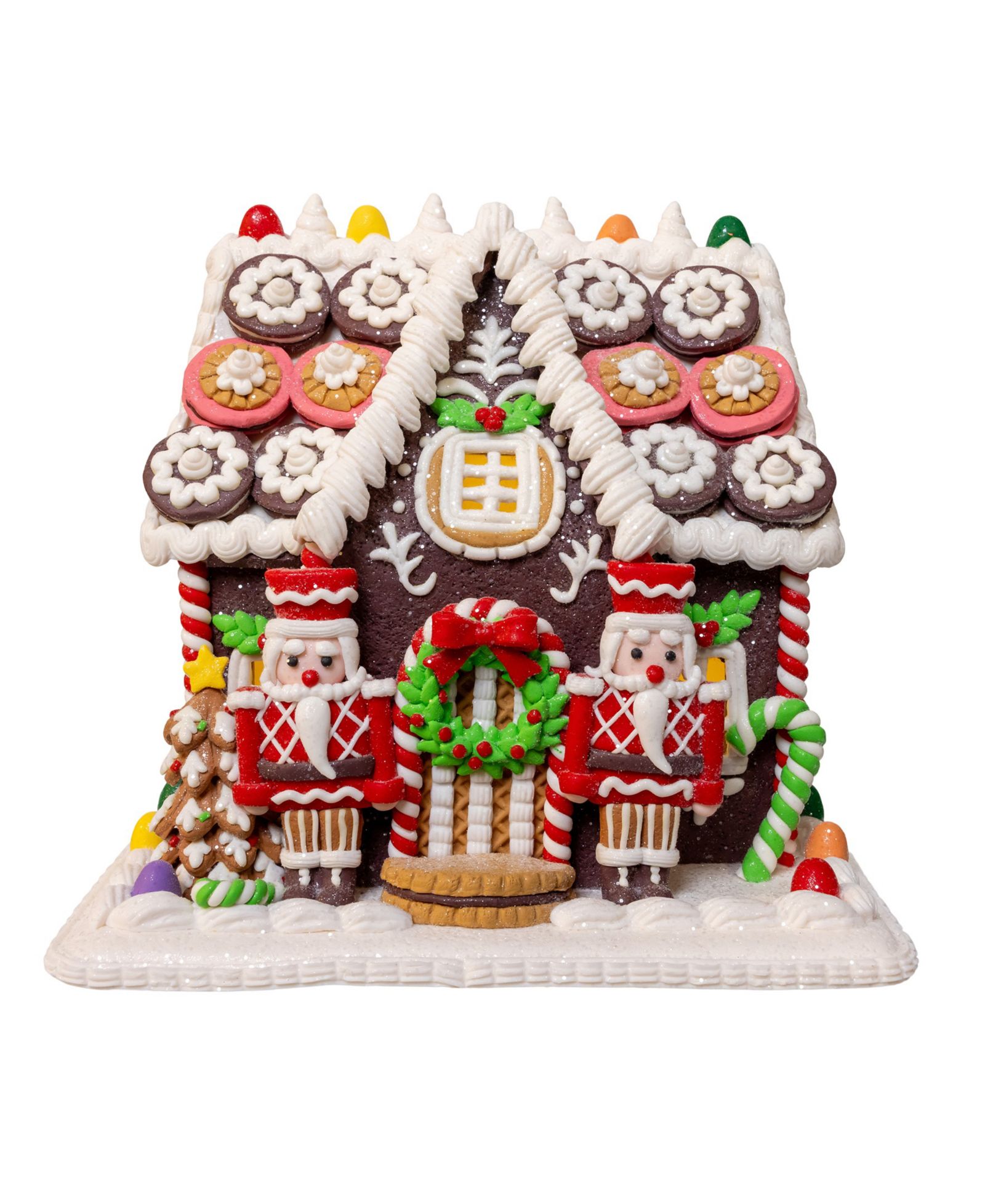 Kurt Adler 9.5" Battery Operated LED Gingerbread Cookie House