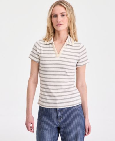 Женский поло On 34th Women's Embellished Rib Polo Top