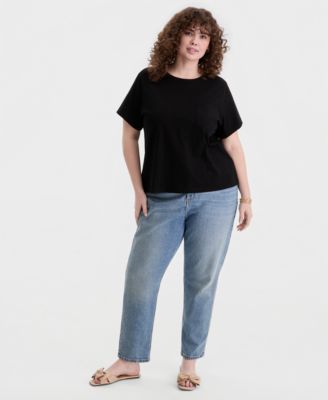On 34th Trendy Plus Size Everyday Pocket T-Shirt, Macy's Exclusive