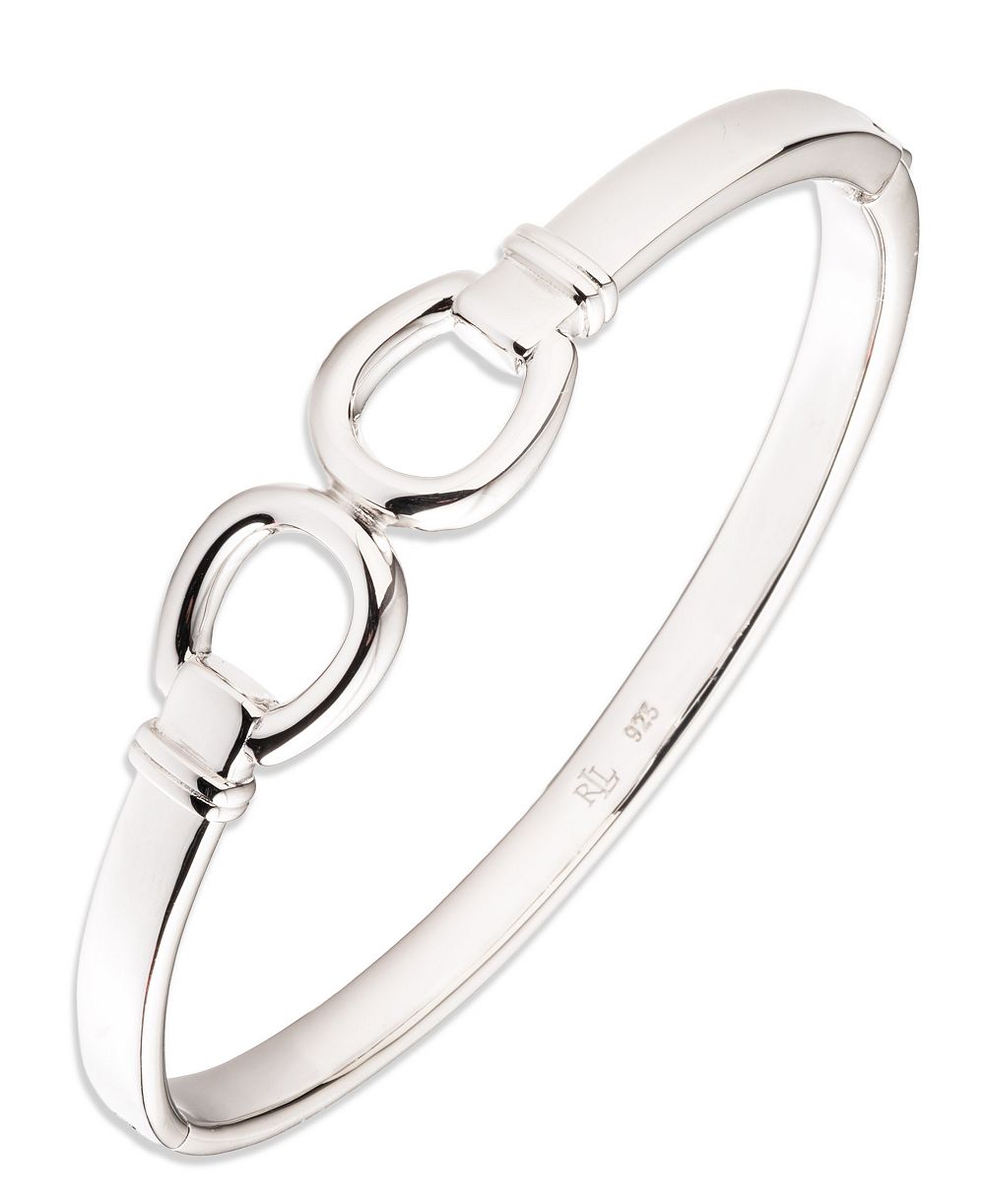 Lauren Ralph Lauren Sterling Silver Horsebit Bangle