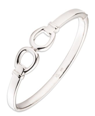 Lauren Ralph Lauren Sterling Silver Horsebit Bangle