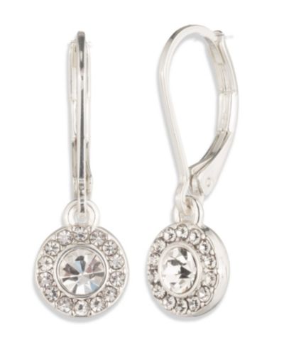 Lauren Ralph Lauren Crystal Stone Pave Drop Earrings