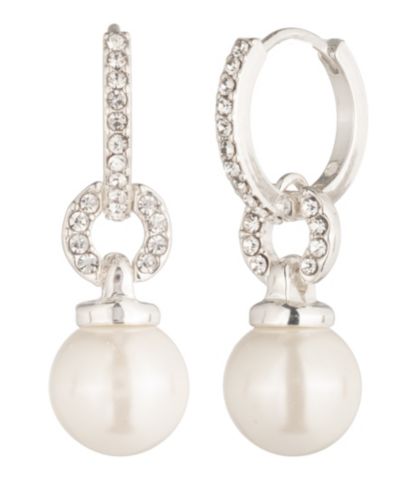 Lauren Ralph Lauren серьги-подвески с имитацией жемчуга Huggie Drop