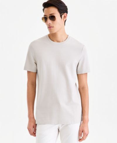 Мужская текстурированная футболка Alfani Men's Short-Sleeve Textured Mercerized T-Shirt