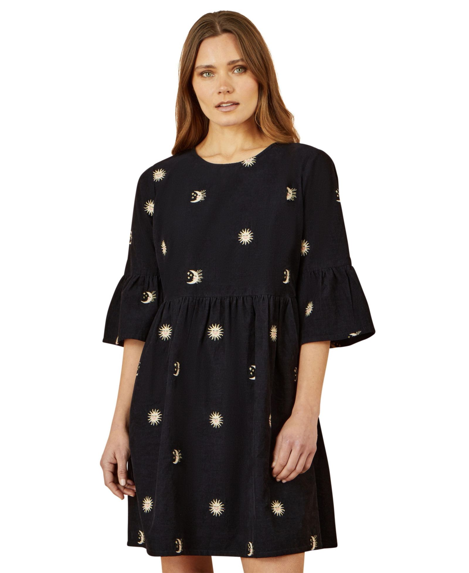 Женское мини-платье Yumi Cosmic Embroidered Cord