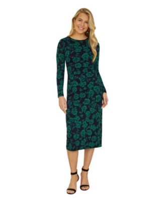 Женское сетчатое миди-платье Yumi Floral Fitted