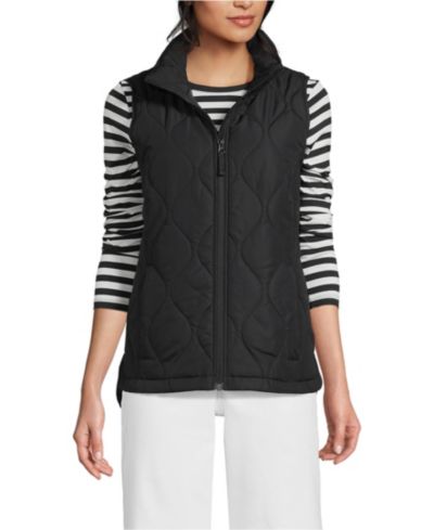 Женский утепленный жилет Lands' End Tall FeatherFree Onion Quilted Insulated