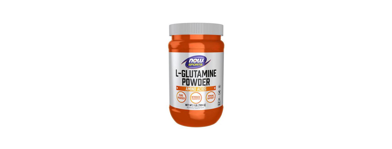 NOW Foods L-Glutamine порошок, 1 lb