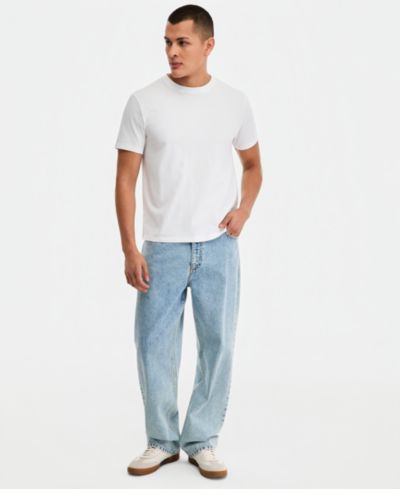 Sun + Stone Men's Cotton Lived In Short Sleeve T-Shirt, Macy's Exclusive