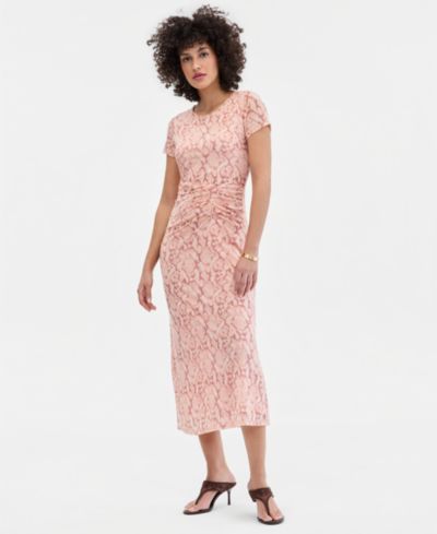 Pink Snake Print