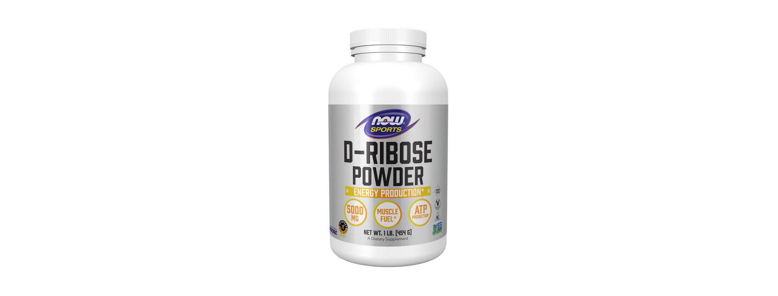 NOW Foods порошок D-Ribose 100% Pure 1 lb