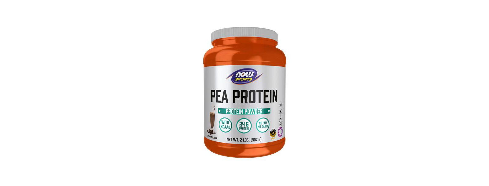 NOW Foods гороховый протеин, Dutch Chocolate, 2 lbs