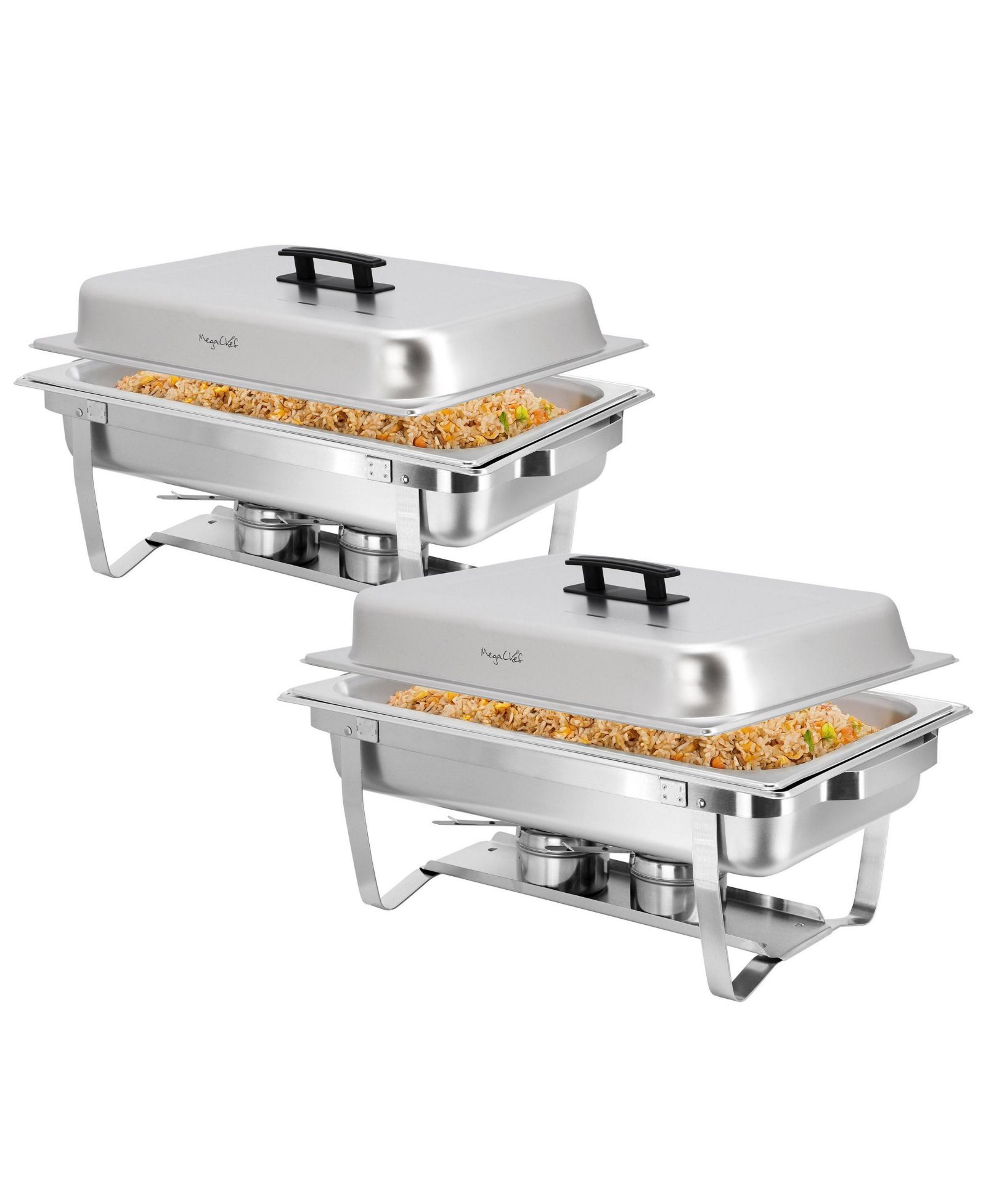 Профессиональная мармитная кастрюля MegaChef 9.5 Quart Stainless Steel Set of 2